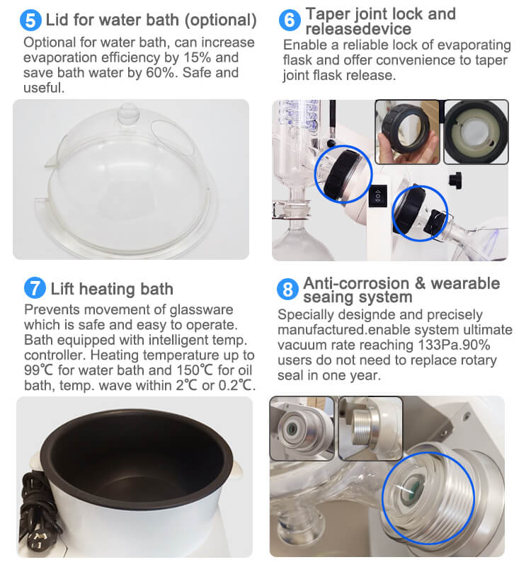 rotavapor for laboratory rotary evaporation;