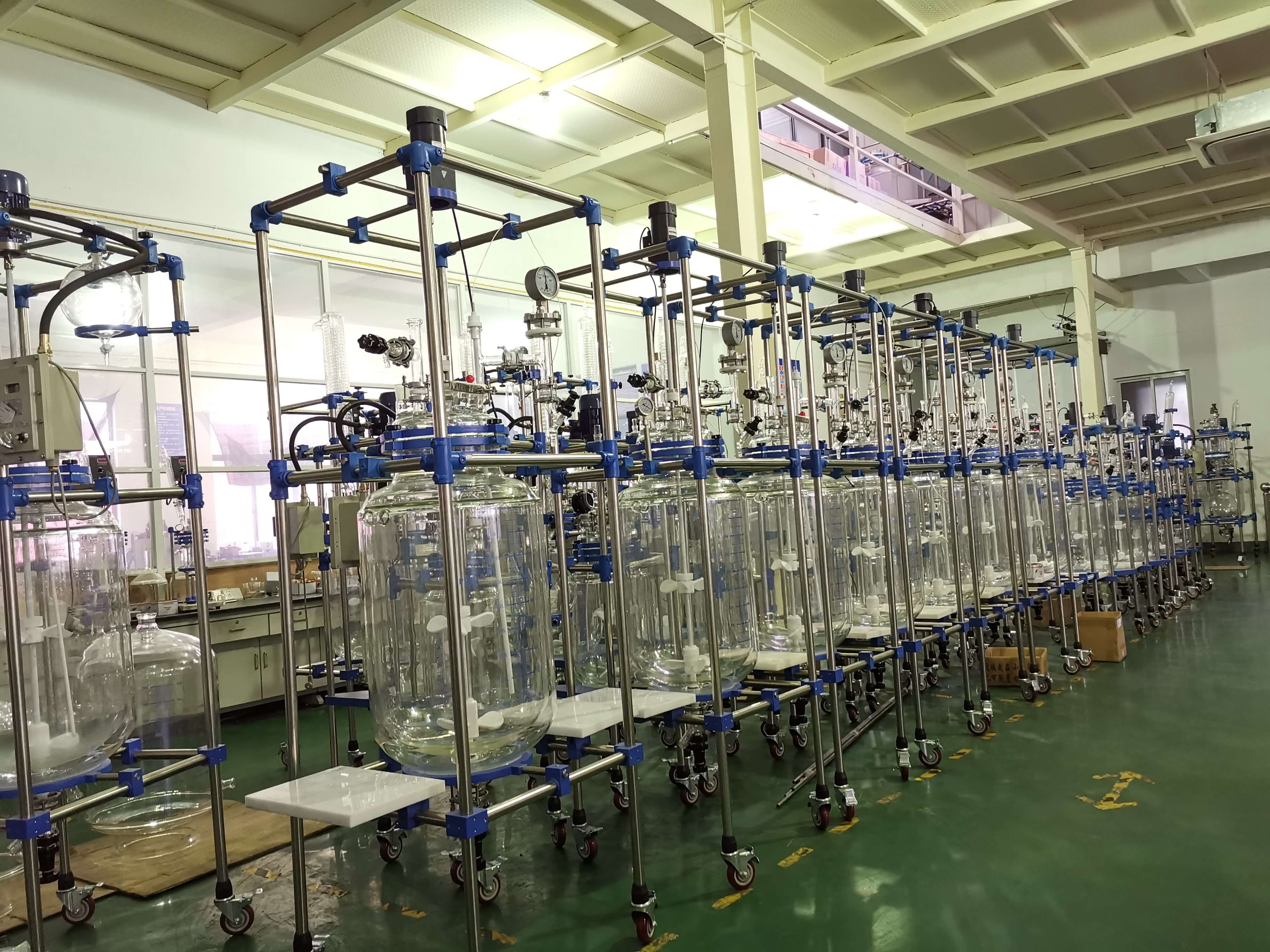 jacketed glass reactor manufacturer;