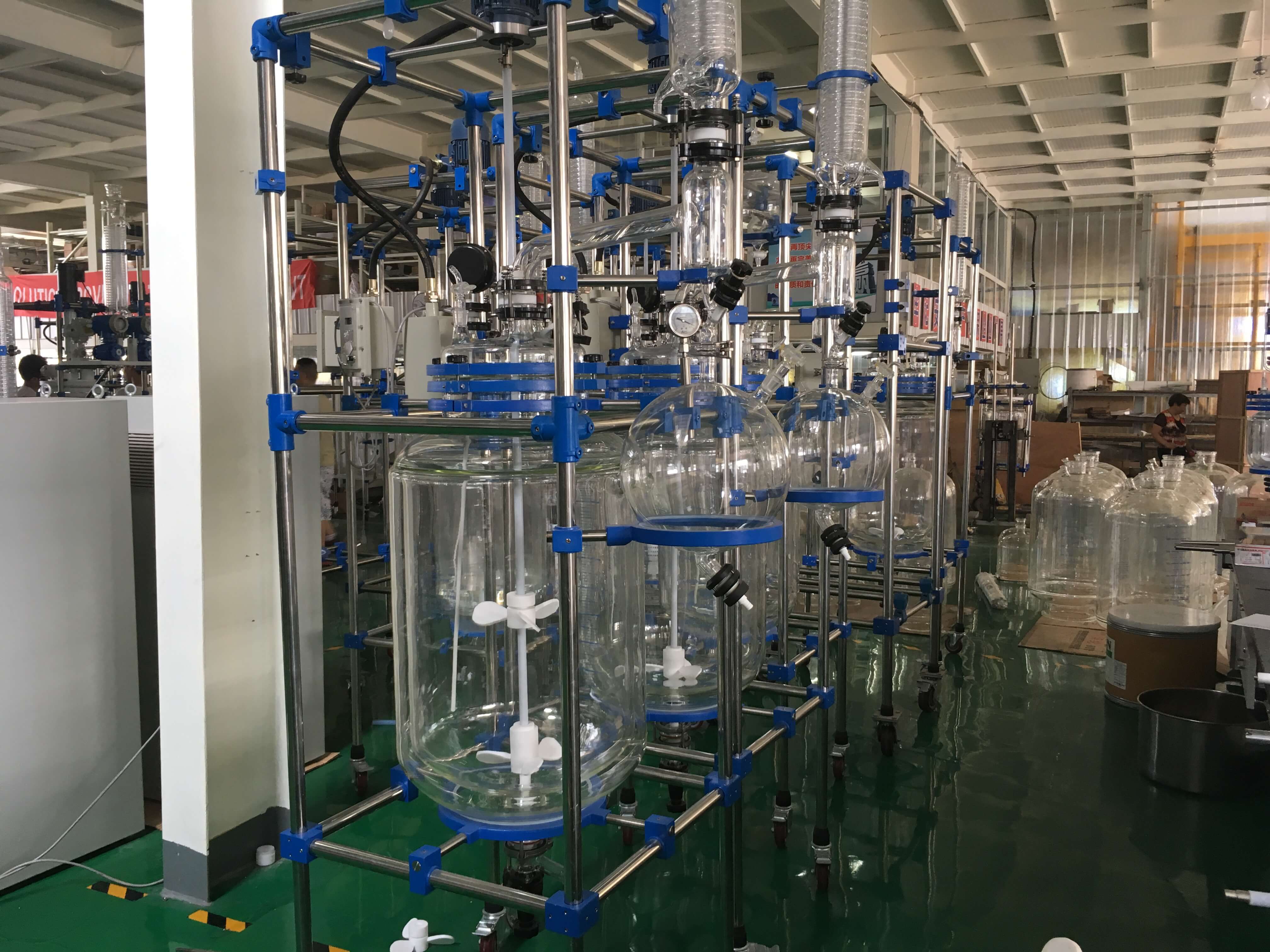 jacketed glass reactor manufacturer;