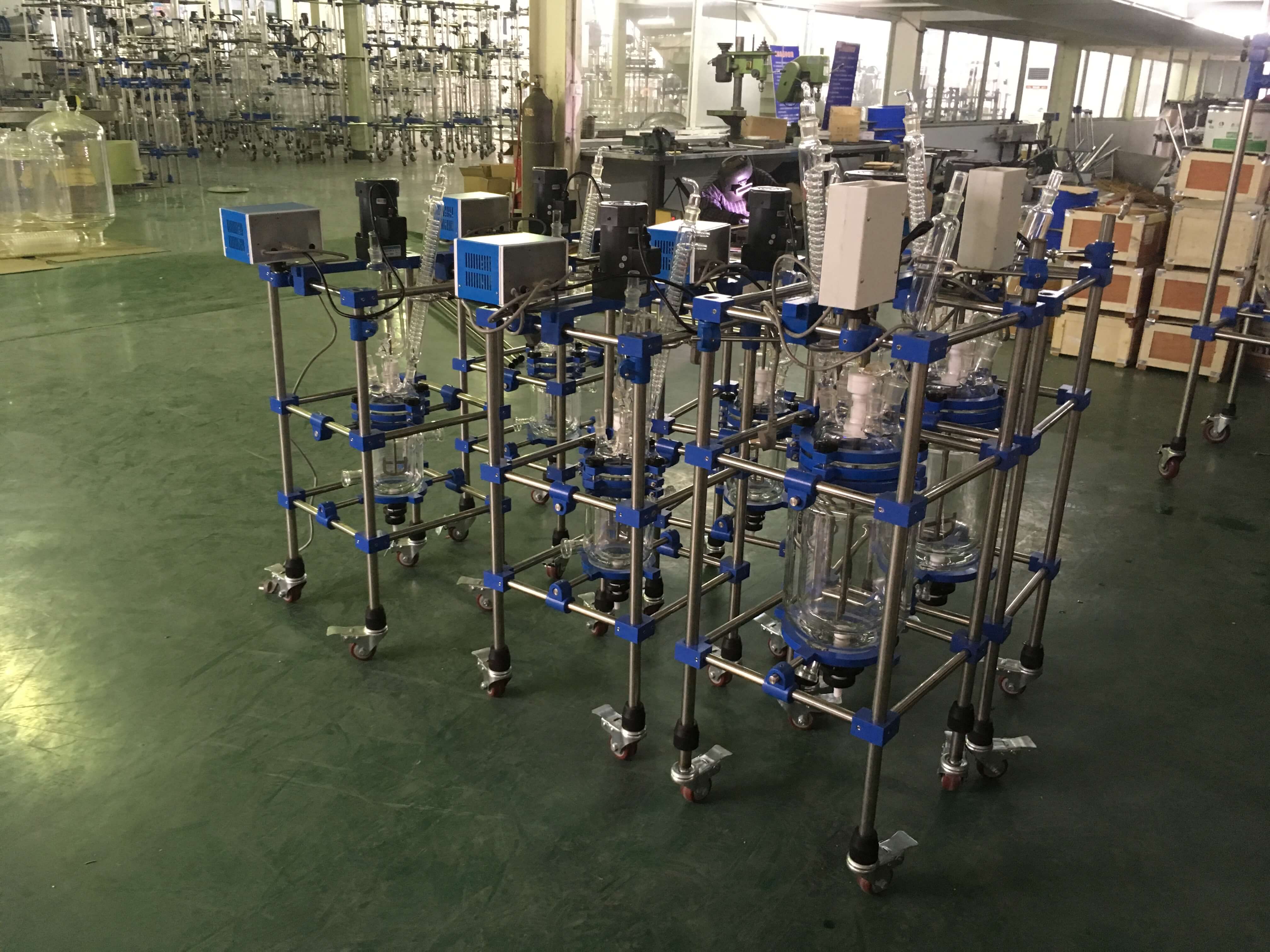 jacketed glass reactor manufacturer;