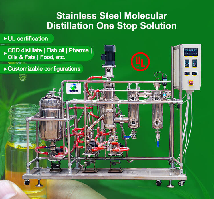 short path molecular distillation unit;