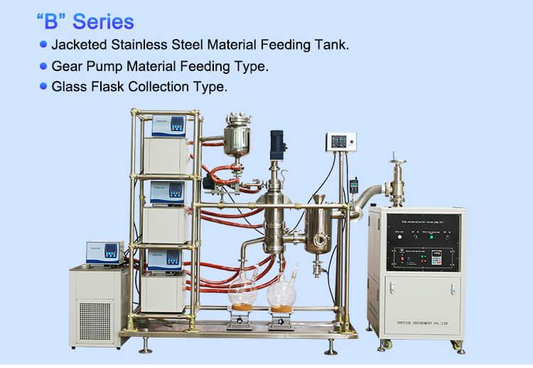 short path glass distillation;