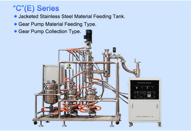 Laboratory short path distillation equipment;