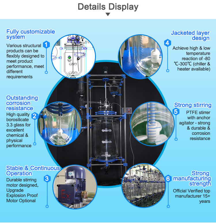 pharmaceutical glass reactor manufacturer;