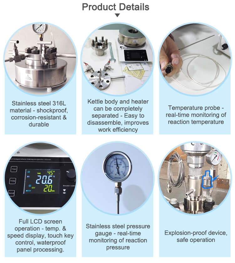 High Pressure Autoclave With Magnetic Stirrer;