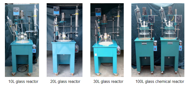 50L Single Layer Glass Reactor With Heating Mantle;