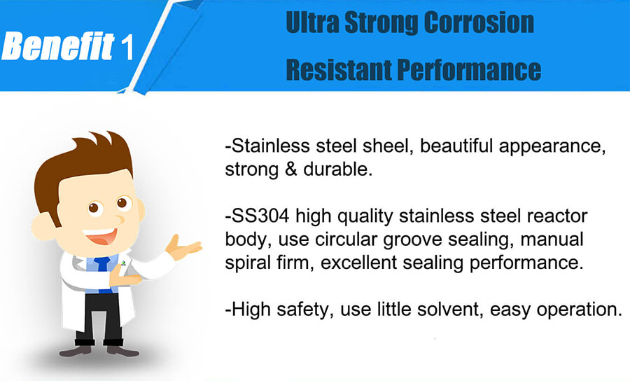 PPL Teflon Lined Hydrothermal Synthesis Reactor;